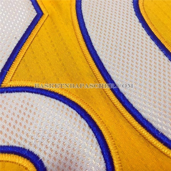 Maillot Authentique Retro Golden State Warriors Curry Jaune
